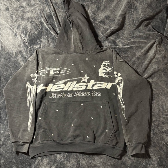 Hellstar Racer Hoodie Faded Black
